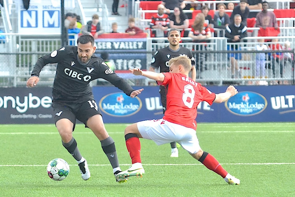 After 2 years with VFC, Mark Rogers is moving on. The managing director was there from the start, witnessing Vancouver FC’s Gabriel Bitar get past a Calgary Cavalry player when rivals met in the 91ԭ-based pro soccer team’s first home game in Willoughby Park in 2023.   
