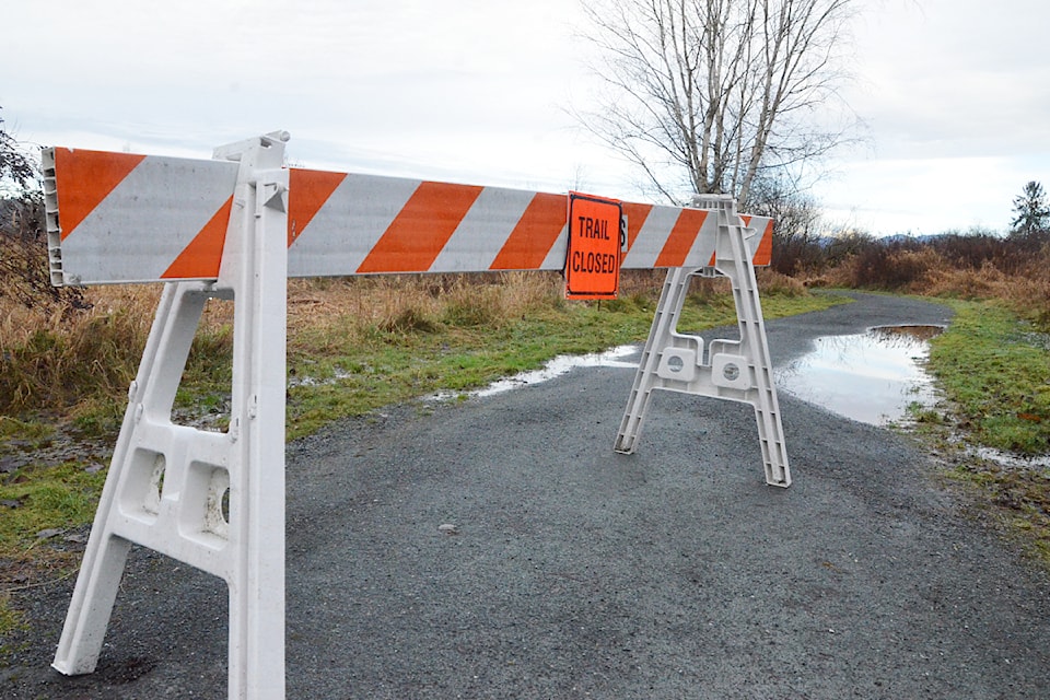 Part of the Arbour Ribbon Trail in 91ԭ Township was closed due to flooding from Dec. 23.