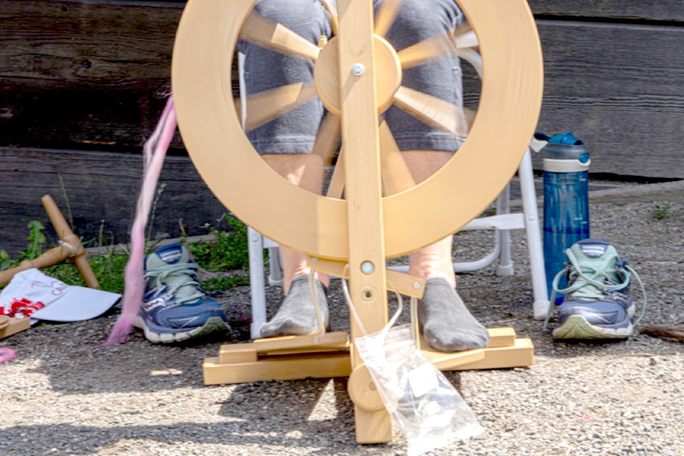 On Canada Day, all Canadians enjoyed free admission to national parks.Lou Fasullo spent the afternoon at Fort 91ԭ National Historical Site, where he watched a woman spinning wool throughout the day. As her feet grew warm, she opted to continue spinning in her socks. "This simple act served as a poignant reminder of the traditional methods once used to create clothing materials."