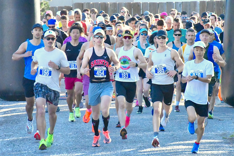 533 runners took part in the 21st Fort 91ԭ Half Marathon and 5K races on Sunday, June 14. 91ԭ's Noah Proust (No. 385), seen among the starting group,  was first across the line in the half marathon.