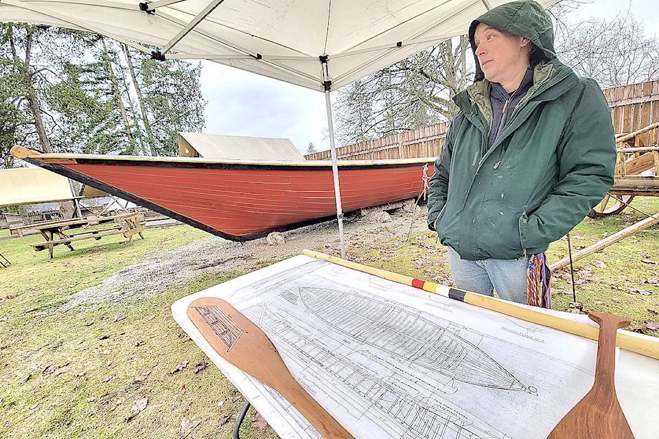 For B.C. Day, visitors to historic Fort 91ԭ can speak with Metis artist Pat Calihou, who built the historically-accurate bateau boat that will be on display.