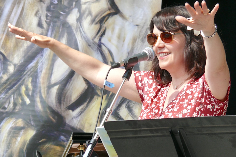 Singer Gergana Velinova performed at the Fort 91ԭ Jazz and Arts Festival free weekend Saturday morning. A total of 23 bands played over the course of the festival, which drew more than 10,000 visitors.