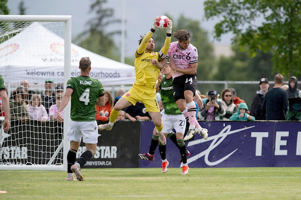 Vancouver FC played Cavalry FC on June 15, 2024 before a crowd of more than 6,000 at the Apple Bowl in Kelowna.
