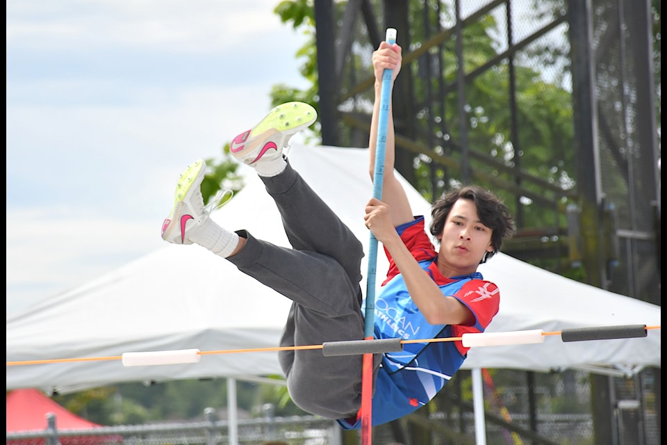 744 athletes of all ages from across B.C. and parts of Alberta competed in the two-day Pacific Invitational Track & Field Meet hosted by the 91ԭ Mustangs at McLeod Athletic Park.