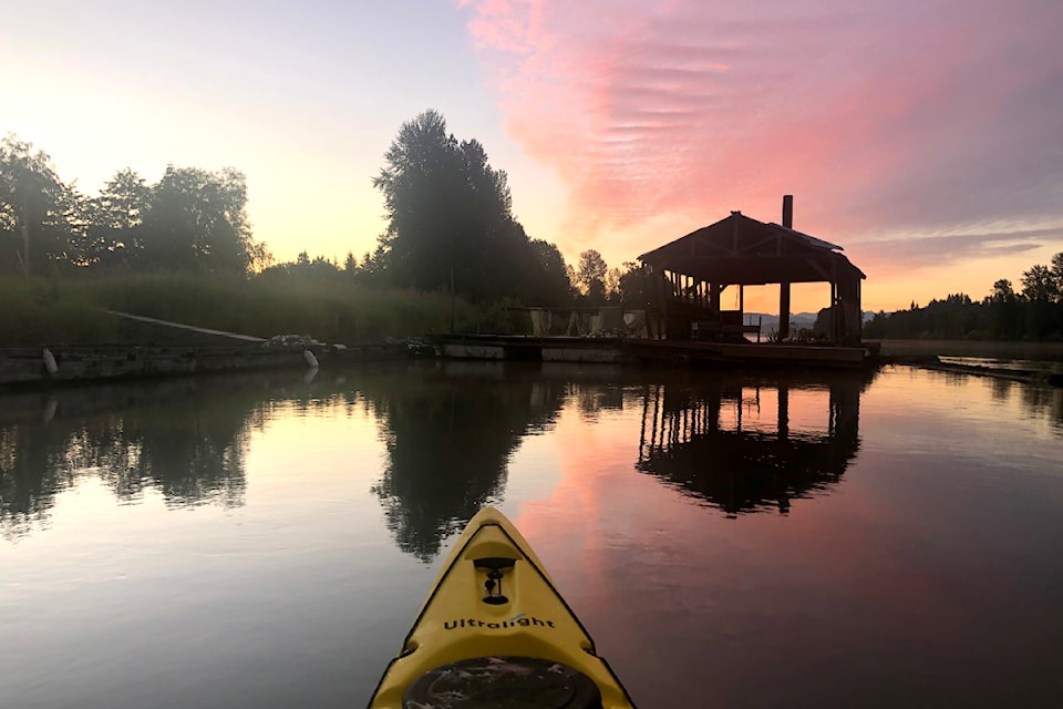 Ken Baber can often be found out on the Bedford Channel in Fort 91ԭ during the early morning hours, catching the sun coming up over the river.