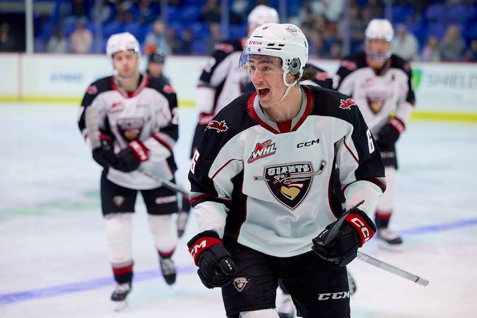 Giants defenceman Colton Roberts of Maple Ridge has been selected 131st overall by the San Jose Sharks in the fifth round of the 2024 NHL Entry Draft. 
