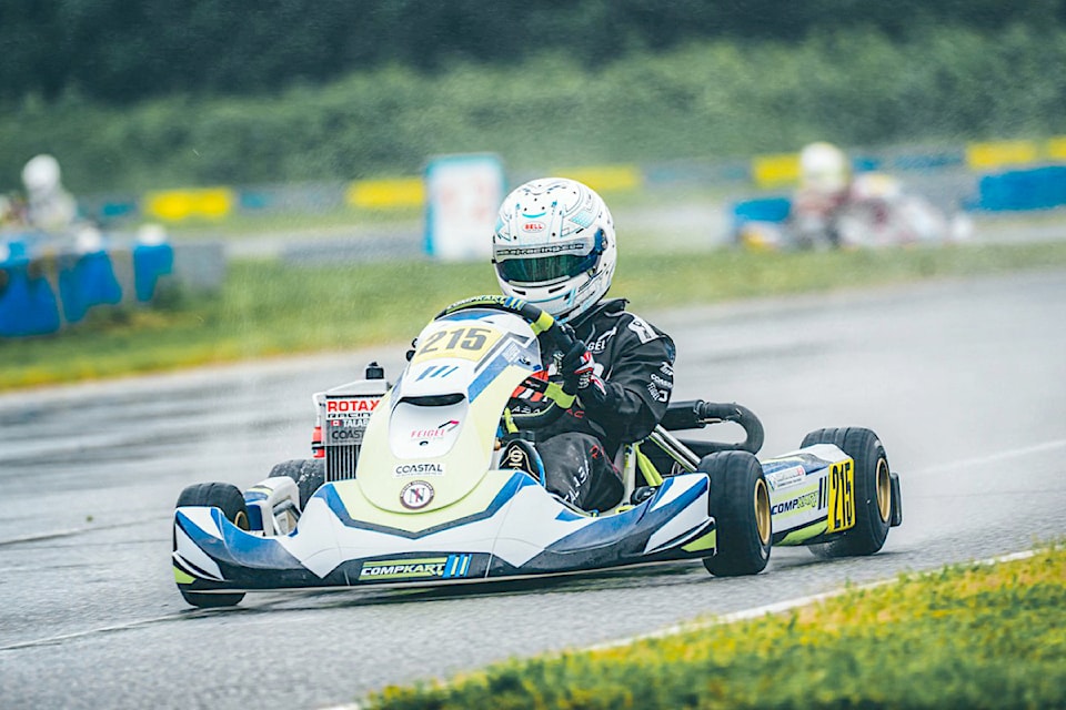 Murrayville racer Grayson Talaba, 13, won 2024 BC Regional Champion and 2024 West Coast Kart Club Champion in his class this year.