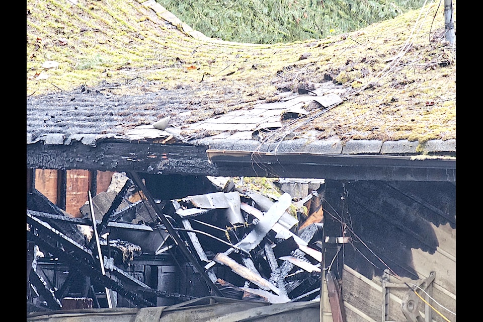 Fire damaged a house on 32 Ave. near 200 St. Tuesday, Nov. 12 in 91ԭ.