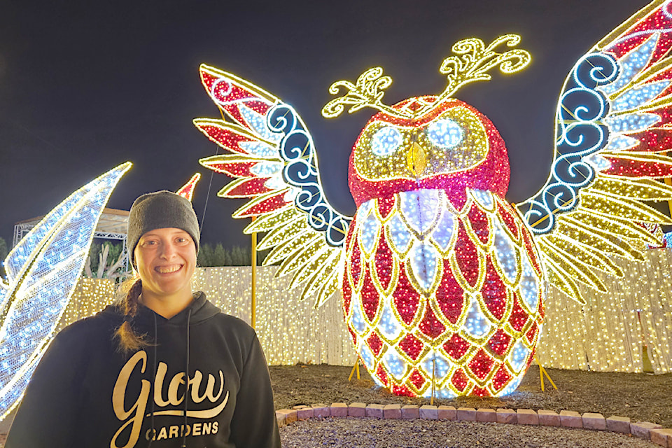 Glow tech lead Jentina Barendregt said the new owl display at the 91ԭ show, like all of the displays, was designed in-house. It's one of her personal favourites among the new additions to the annual festival of lights.