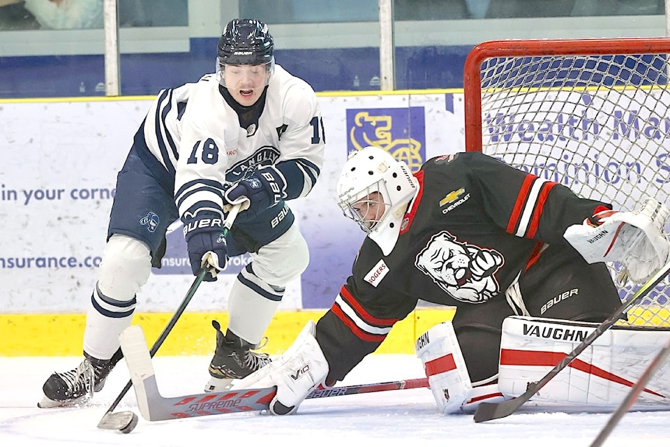 91ԭ 91ԭ were edged out  4-3 in overtime by Alberni Valley Bulldogs before 1,011 fans at George Preston arena on Saturday, Nov. 16
