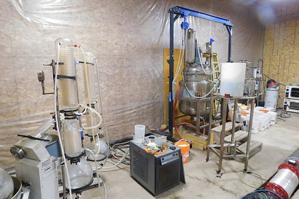 Burnaby RCMP raided what they called a drug "super lab" in rural 91ԭ in October. Two men were arrested and face charges.