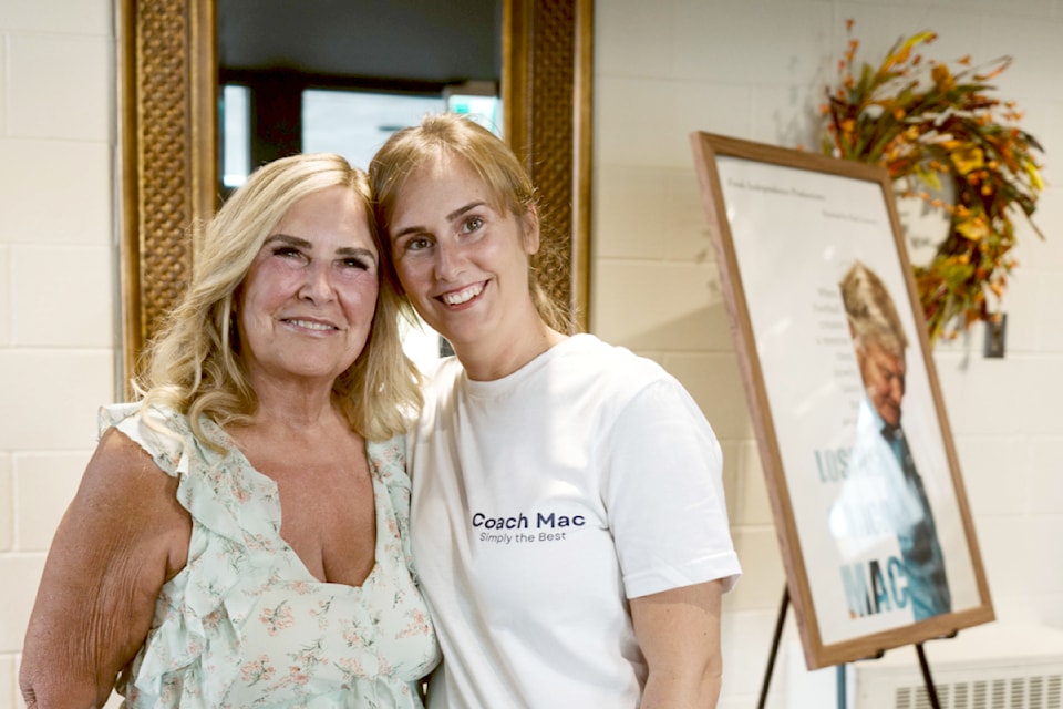 Mother-and-daughter team of Kim Laureen and Meg Nicole have released a documentary called Losing Coach Mac, based on an iconic figure in Abbotsford. (Special to 91ԭ Advance Times)