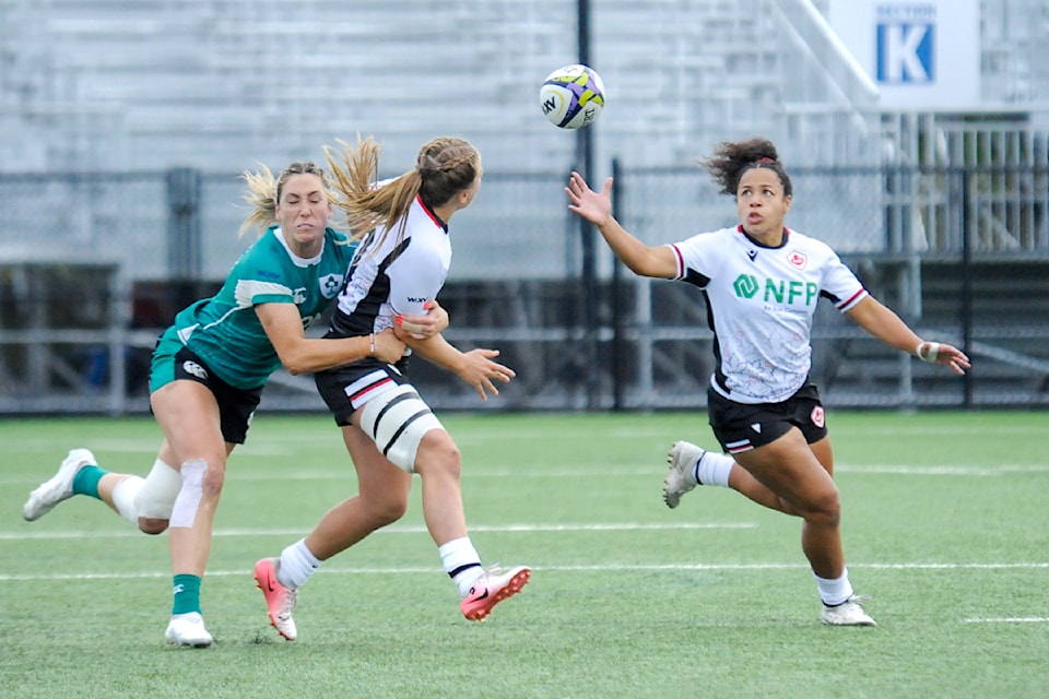 On the heels of their victory against France to begin WXV 1, Canada’s Women’s Rugby Team defeated Ireland 21-8 in their second match of the tournament, in Willoughby Stadium at 91ԭ Events Centre on Saturday, Oct. 5. 