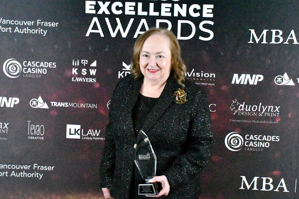 Yvonne Hopp, founder of New Directions, was in shock to have been selected as the businesspersons of the year – an award named after her inspiration, George Preston.
