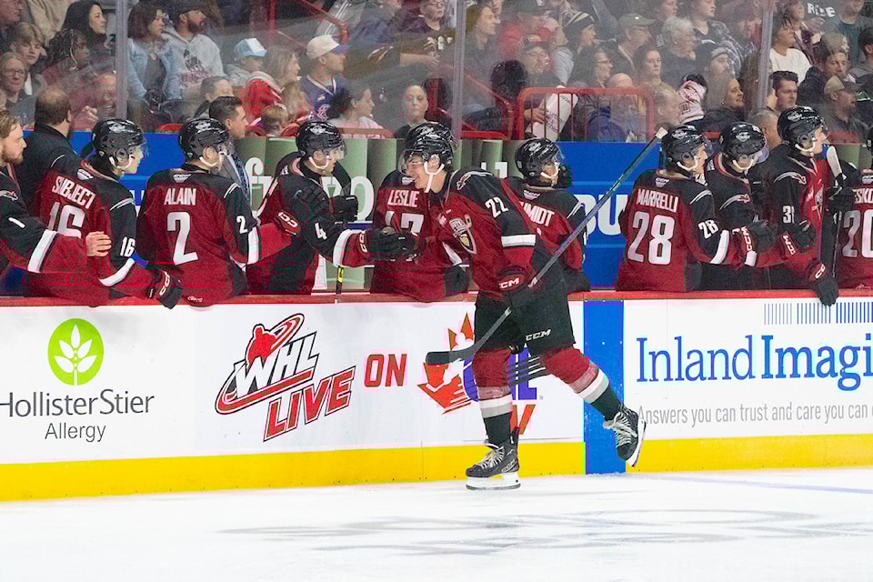 Vancouver Giants came away with a single point in a 4-3 overtime loss to Spokane Chiefs on the road Friday night.