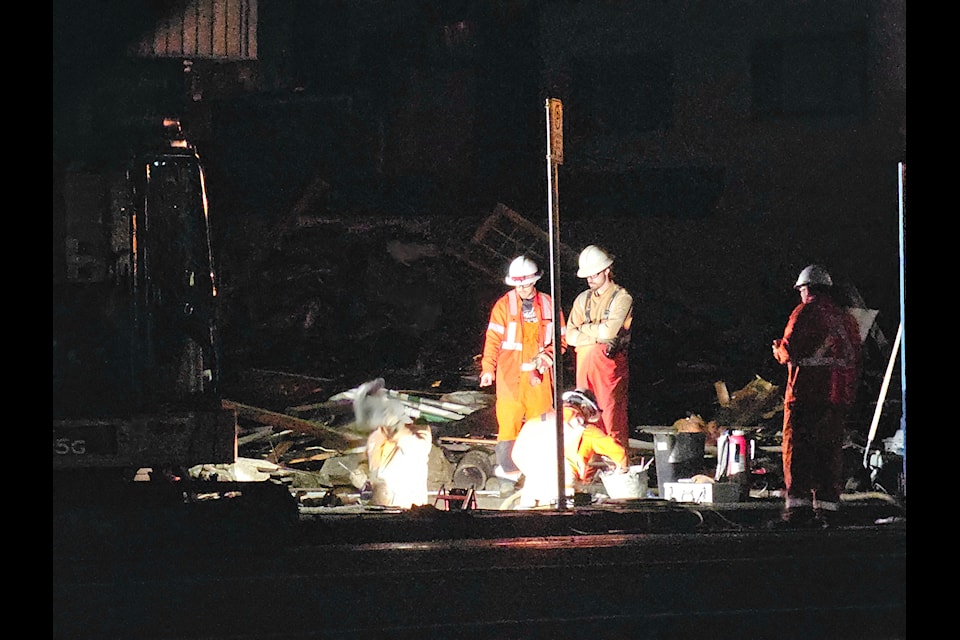 Crews were on the scene Sunday morning of the fire that destroyed a 91ԭ City building 