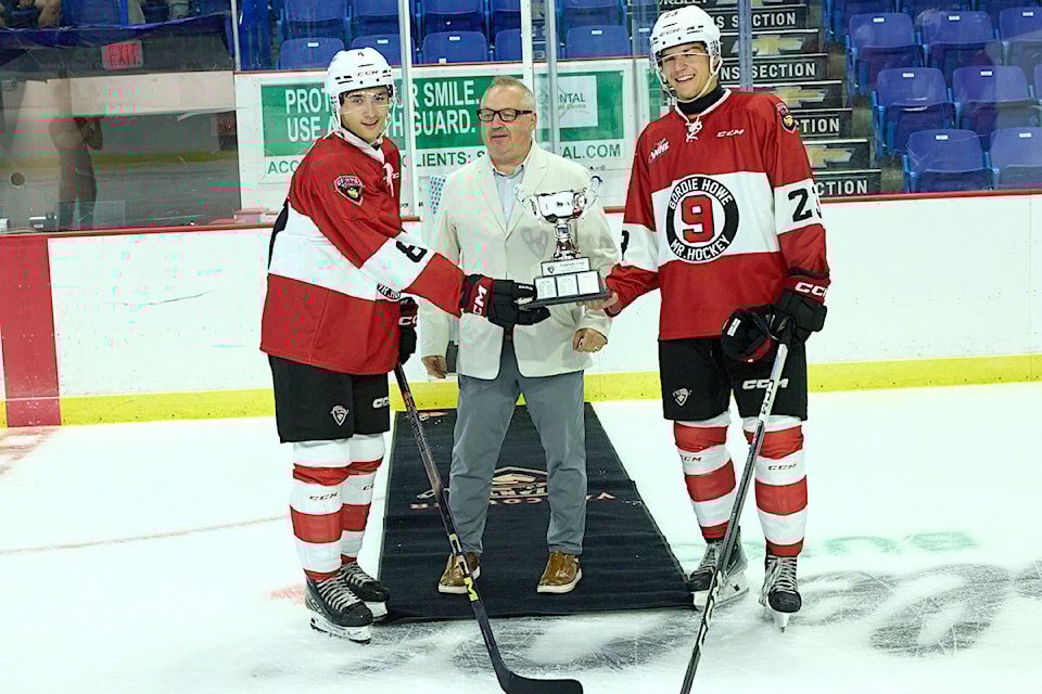 Vancouver Giants wrapped up 2024 Chevrolet Training Camp with the annual Quinn vs. Howe Legends Cup on Saturday night, where Team Howe defeated Team Quinn 11-3 at the 91ԭ Events Centre on Saturday, Aug. 31. 