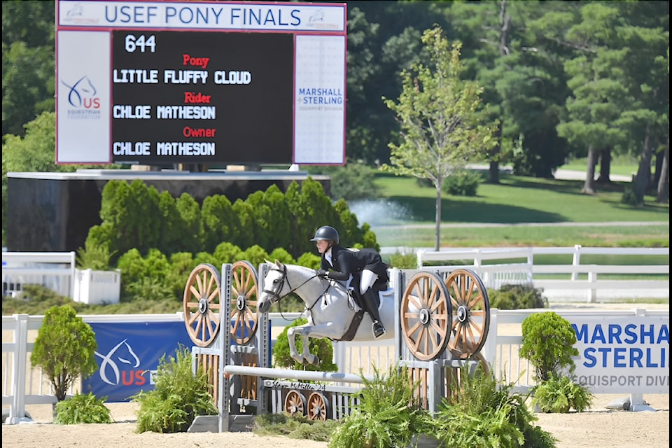 91ԭ rider Chloe Matheson was one of 3 B.C. riders to qualify for the U17 Pony Final in Lexington, Kentucky. 