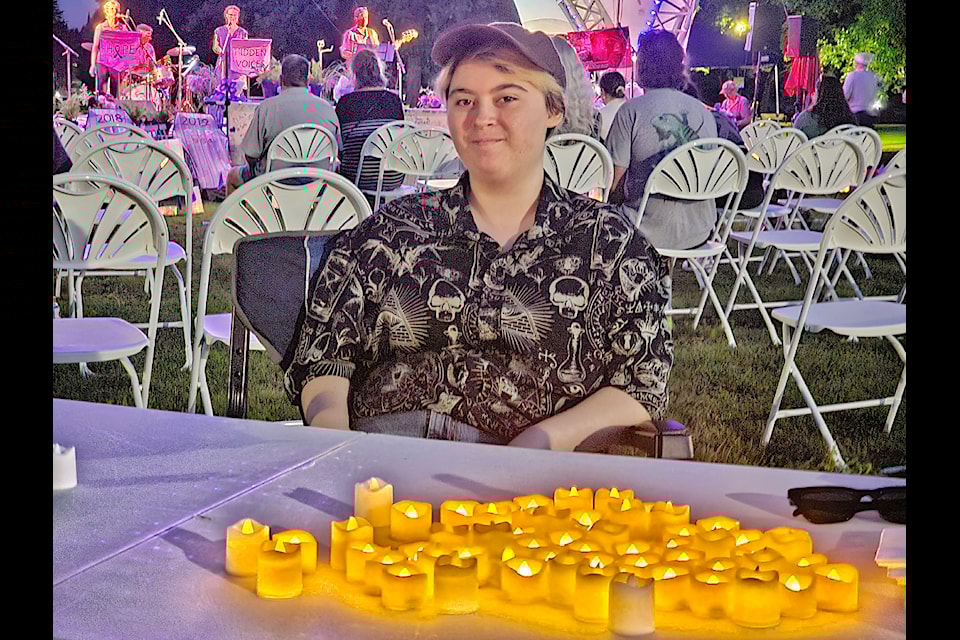 A vigil for overdose victims handed out electric candles at Douglas Park in 91ԭ City on Saturday, Aug 31.
