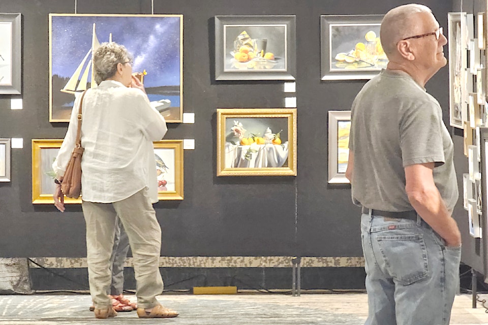 Sales were expected to top the $30,000 mark at the 15th annual West Fine Art Show held in 91ԭ City Aug 29 to 30, with 25 per cent donated to 91ԭ Hospice.