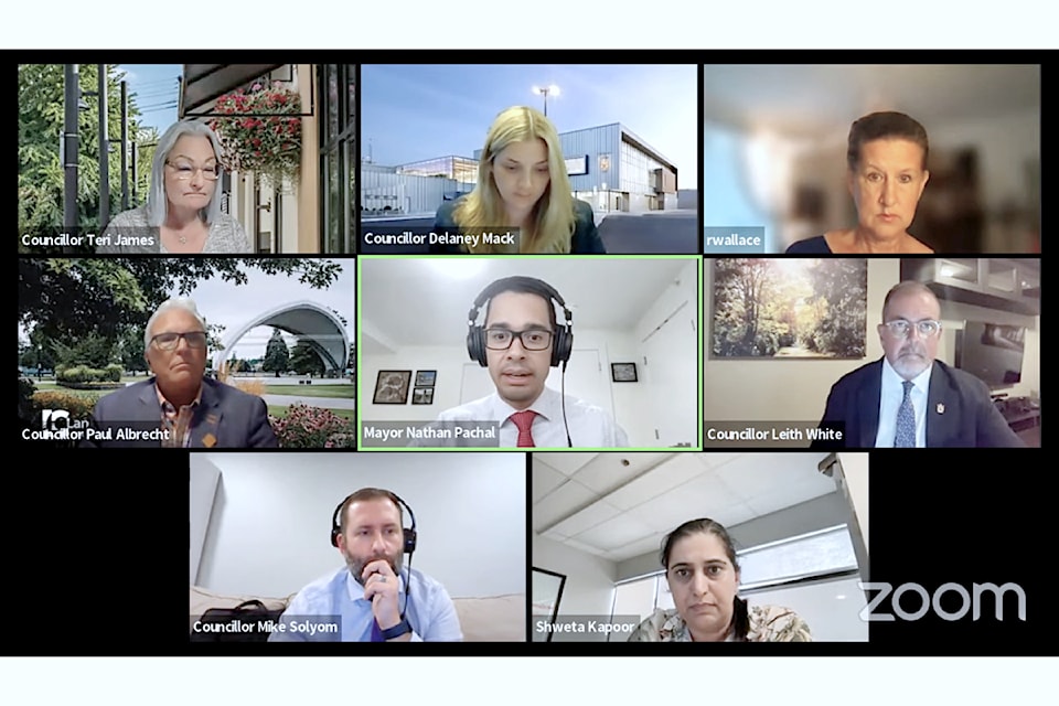 91ԭ City Council held a virtual meeting Monday, Sept. 9 while work to upgrade council chambers was underway.