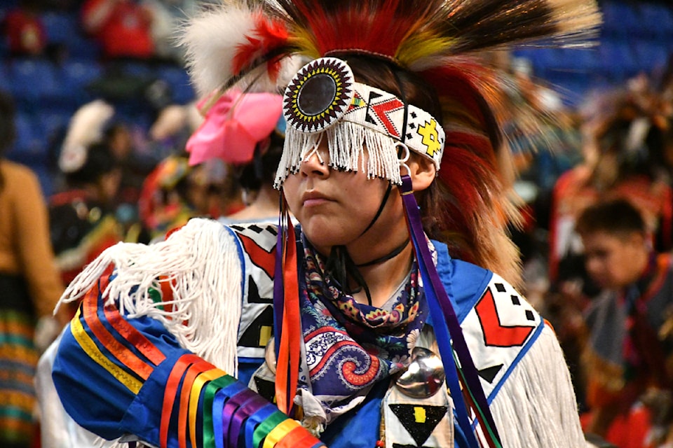 About 400 dancers competed in the third annual stalew pow wow at 91ԭ Events Centre on Saturday, Sept. 14. (Kyler Emerson/Aldergrove Star)