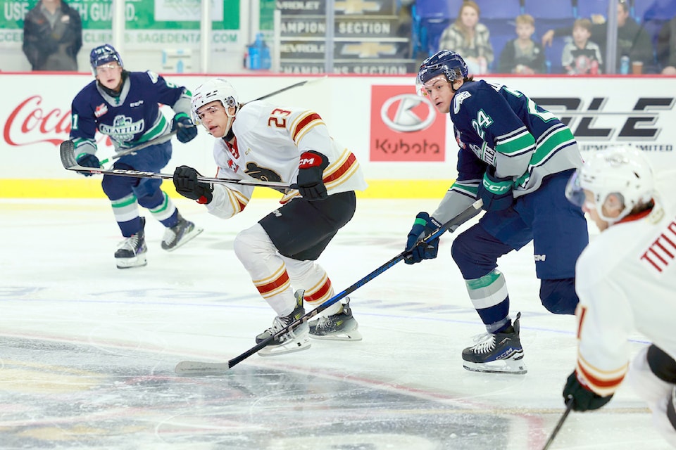 Vancouver Giants opened their regular season with a 4-3 overtime win on home ice against Seattle Friday night, Sept. 20.