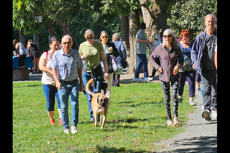 Weather was ideal for this year's CARES (Canadian Animal Rescue and Extended Shelter) fundraising walk in Derby Reach Park held on Sunday.