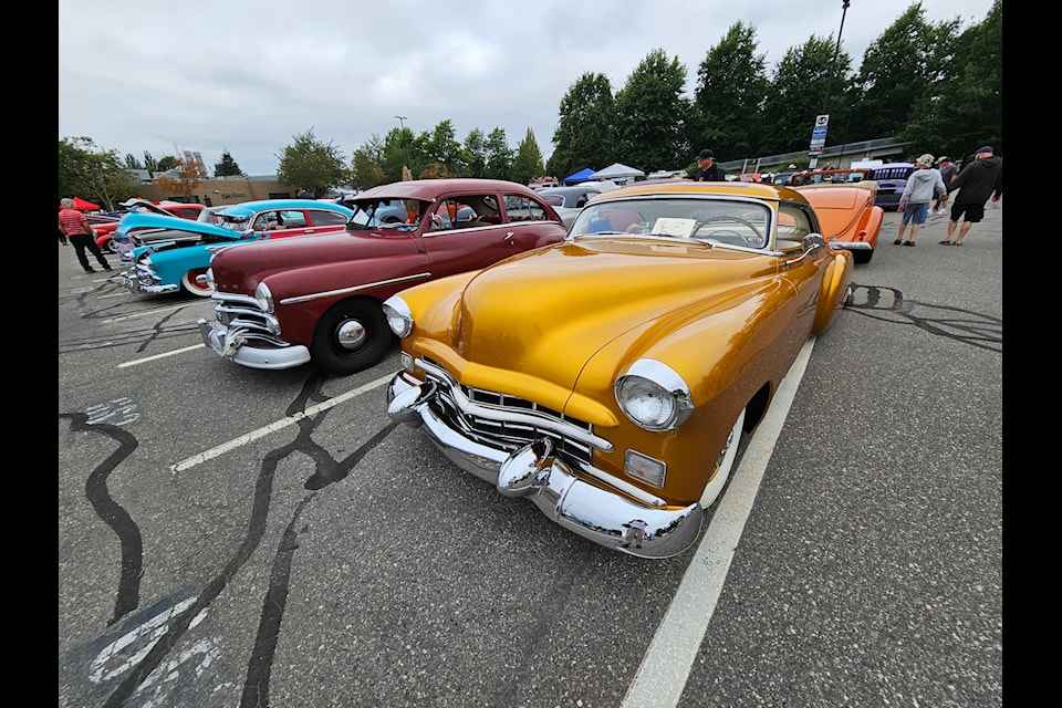 More than 300 classic cars crowded the parking lot of the 91ԭ campus of Kwantlen Polytechnic University to mark the 40th anniversary of the Canadian Falcon Fairlane Comet Club, one of the oldest car clubs in B.C.