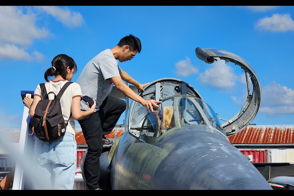 Battle of Britain Day at the Canadian Museum of Flight at the 91ԭ airport on Sunday was an opportunity for a close up look at fighters from both world wars and more recently.