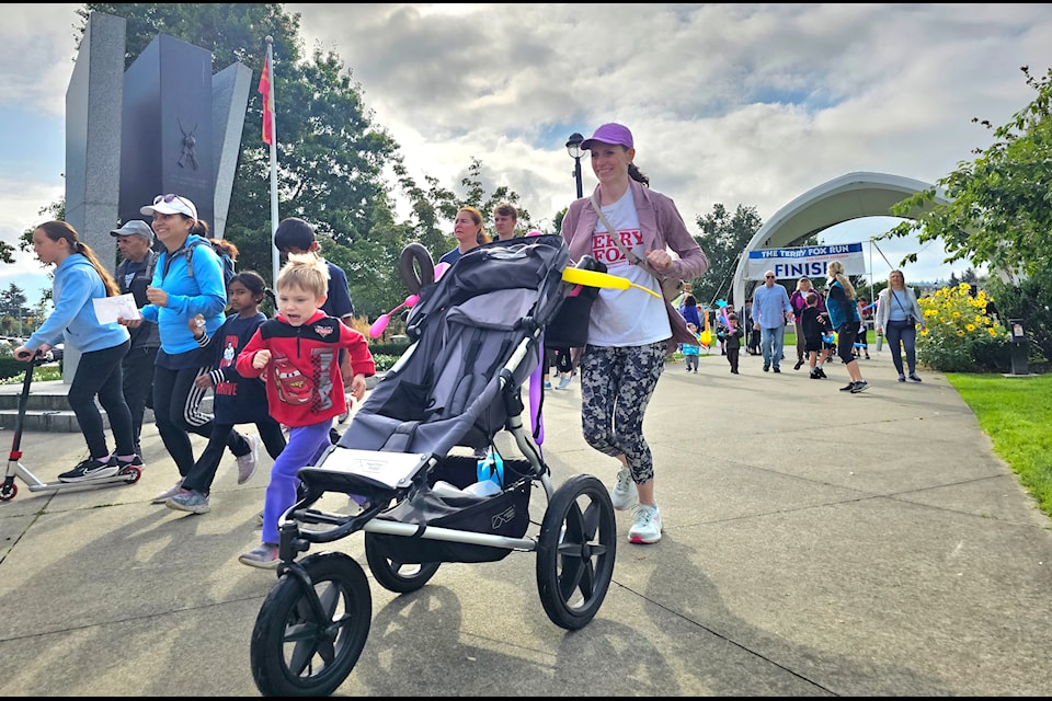Attendance was up for the 44th Terry Fox run in 91ԭ City Sunday. 
