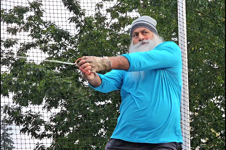 Ultra Masters Throws Championships got underway in
 McLeod Athletic Park in 91ԭ  on Sunday 