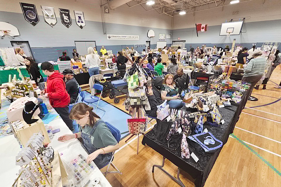 About 380 people visited the first spring craft fair at Parkside school on Saturday, April 5.