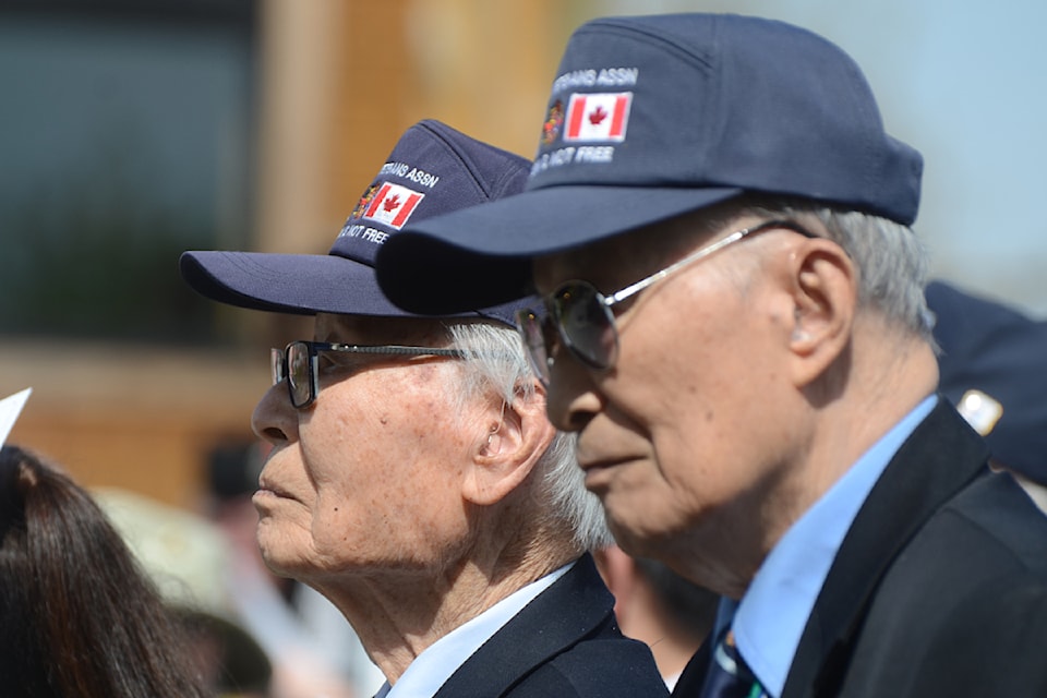South Korean veterans attended the Gapyeong memorial event on Friday, April 25.