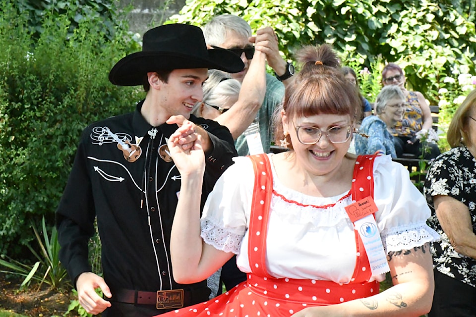 The BC Square and Round Dance Federation held a public dance event at Fort 's historic CN Station on Friday, Aug. 1.