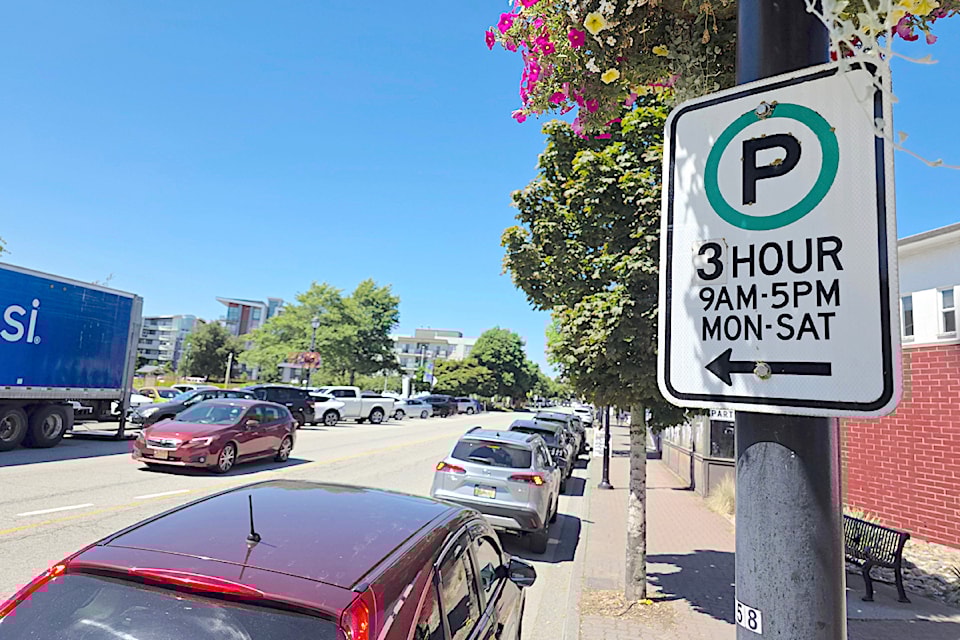  City is considering changes to parking that would reduce time limits from 3 to 2 hours on busy downtown streets like Douglas Crescent to improve turnover and open up spaces.