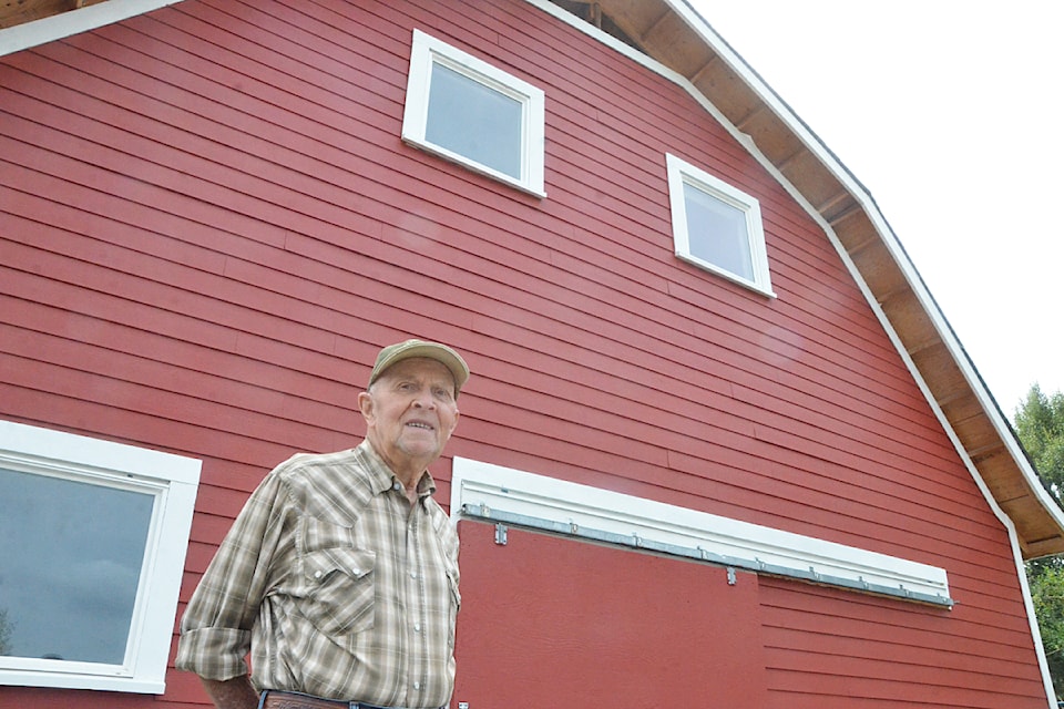 Historic barn in Langley after restoration