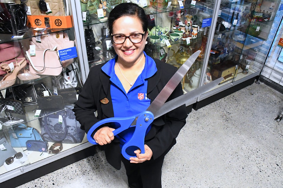 Renuka Moragallalage is the manager of the new thrift store at 19700 91ԭ Bypass which had a grand opening and ribbon cutting on Thursday, Aug. 7, 2025.