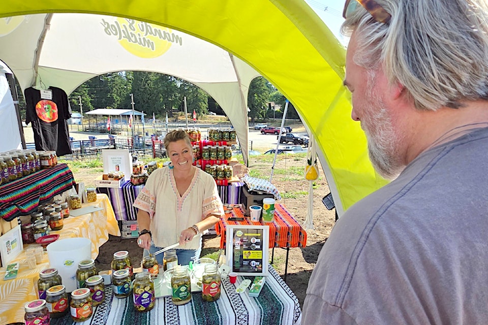 91ԭ's first hot sauce festival drew vendors from across B.C. Saturday to the outdoor event at the 91ԭ Riders Society grounds in Brookswood.