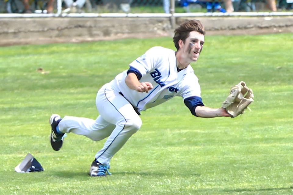 Township Blue Sox took silver after falling to Cloverdale Rangers at the BC MInor Baseball College Prep provincials in Trail Aug. 3.