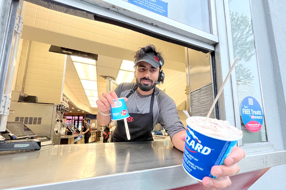 Jas Saio and other staff at the Dairy Queen restaurant in City Centre Square in  served up countless Blizzards on Miracle Treat Day.