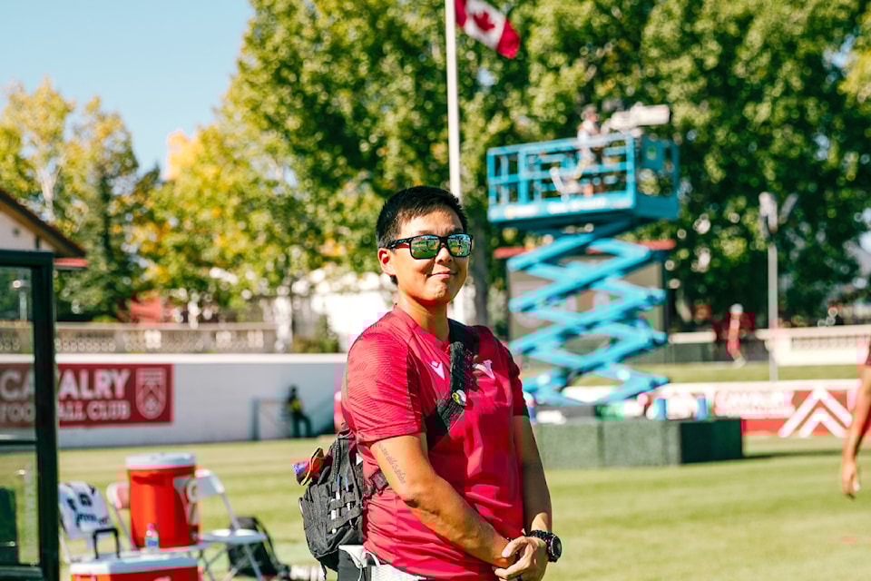 Amelia Ng, head athletic therapist with Vancouver FC, shared her thought ahead of Friday night's women and girls in sport celebration being held in conjunction with the Eagles game against Forge FC at Willoughby Community Park.