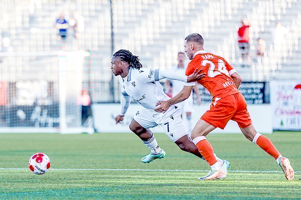 VFC Forge extended their record-setting undefeated streak but they had to work for it against Vancouver FC in 's Willoughby Community Park stadium.