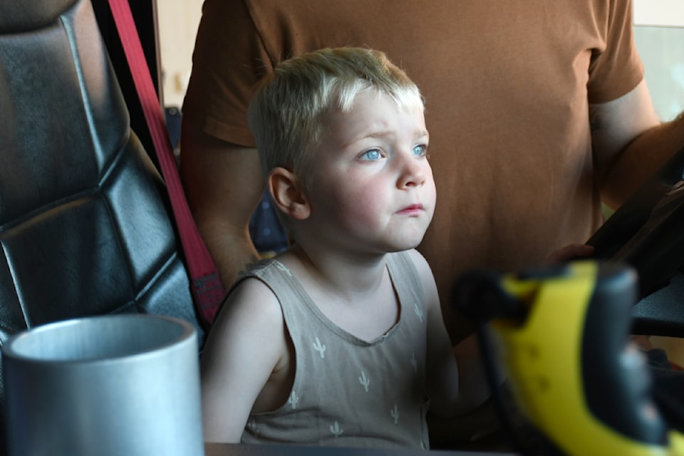 Locky Booth was diagnosed with Duchenne Muscular Dystrophy in May 2025 at the age of three. His family is grateful for Township firefighters taking part in the MD Boot Drive Sept. 12 to 14, 2025.