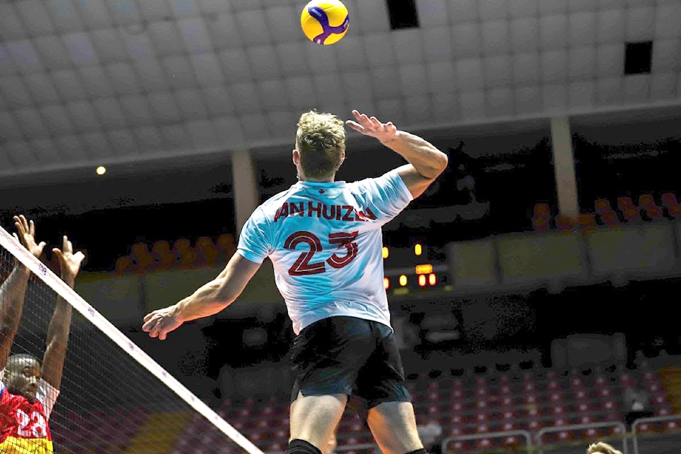 Jonas Van Huizen helped ensure that Canada is off to the semifinals of the 18th men's Pan American Cup in Mexico this week.