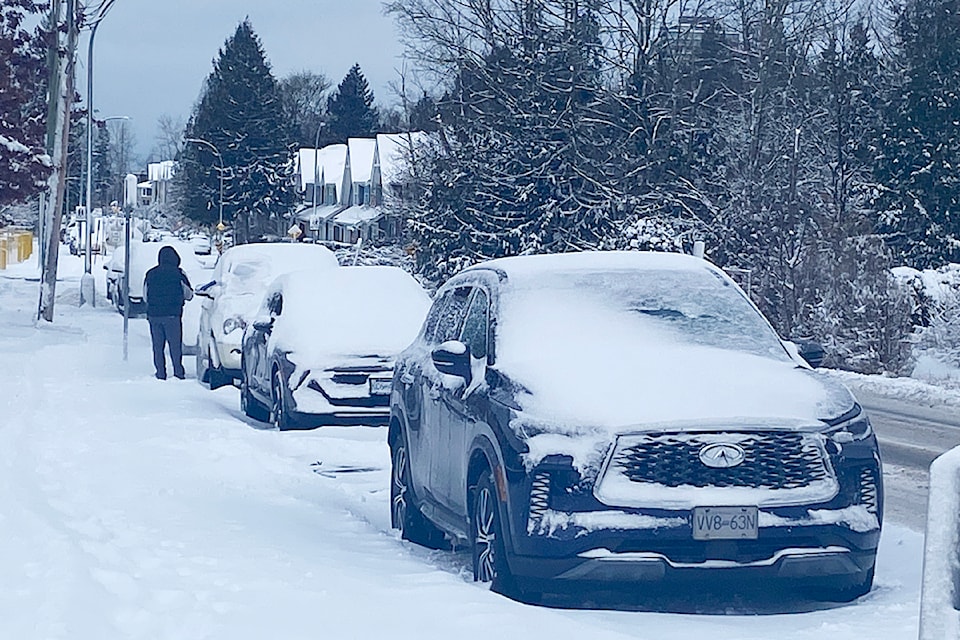Drivers had to clear snow off their cars before their Monday commute on Feb. 3.