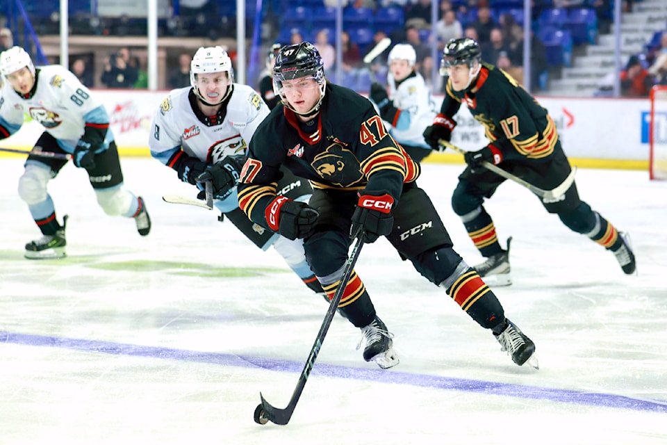 Vancouver Giants fell to the Portland Winterhawks on Friday, Feb. 7. (Rob Wilton/Special to 91ԭ Advance Times)