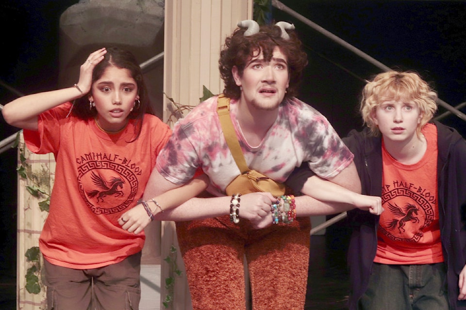 The 91ԭ Secondary School production of "The Lightning Thief: A Percy Jackson Musical" includes acting by Amina Ismadiyarova, Jackson Lane, and Danny Ellingson. 