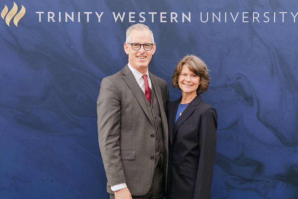 Dr. Todd Martin, with his wife, Kim Martin, has been named the new president of Trinity Western University. 