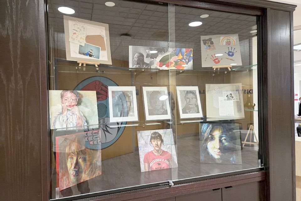 Anti-bullying art created by 91ԭ Fine Arts School students is on display in the lobby of the 91ԭ School District head office in Murrayville and can be viewed during operating hours. 